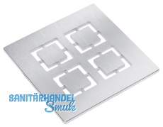 HL066C.1E Niro-Rost \"Cut\" 138x138mm