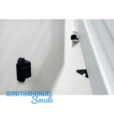 Komfort-Ladenhalter selbstarretierend Rustico, rechts, schwarz (14344)