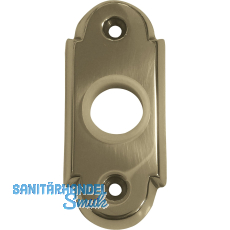 GRUNDMANN Drckerrosette WG oval, 32 x 74 x 16 mm, Messing poliert