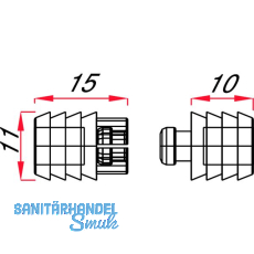 Druckknopfverbinder Upat, fr unsichtbare Verbindung von Holz-/Plattenteilen
