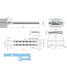 Befestigungsplatte Triade Maxi/XXL, Bohrtiefe 60 mm, Zinkdruckguss