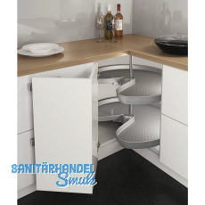 NINKA ProArc Drehboden,  710 mm, KB 800 mm, Polystyrol alugrau