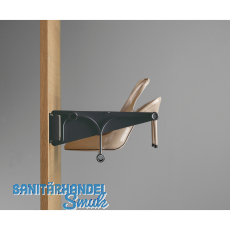 Schuhablage ausziehbar TAC, Kunststoff schwarz, 510-1000mm