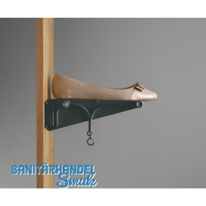 Schuhablage ausziehbar TAC, Kunststoff schwarz, 510-1000mm