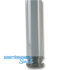 Tischfu zylindrisch  50 mm, Lnge 700 mm, Stahl silber RAL 9006