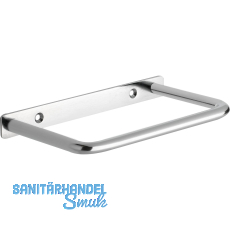 Wandschirmgarnitur Nora mit Kunststoffwanne, Stahl verchromt poliert