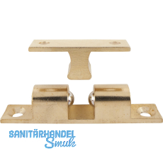 Doppelkugelschnapper, 13 x 70 mm, Messing poliert