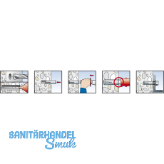 FISCHER EA II M 8x 40 Einschlaganker verzinkt-blau mit Bewertung