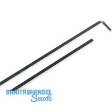 Einlegstange mit Haken, VK 6 mm, 800 mm, Stahl verzinkt