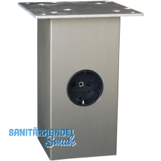 Barkonsole Jumbo \"Power Station\", Hhe 170 mm, Aluminium Edelstahl Effekt