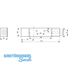 Trschlieer TS 93 G, EN 2-5 ohne Gleitschiene, Flgelb. -1250 mm, silber