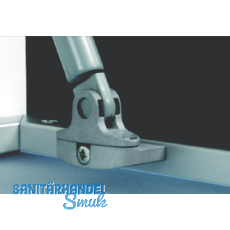 Adapter Kraby fr Alurahmenprofil schmal, FE silberfarbig