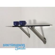 Barkonsole Brindisi schrg  45 mm, Hhe 230 mm, Edelstahl