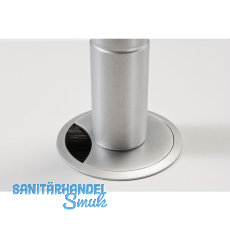 Befestigung mit Kabeldurchfhrung Quatro, Bohr  80,Zinkdruckguss verchromt matt