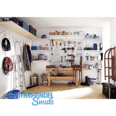 Easy Hngeschiene, Lnge 2000 mm, Stahl wei-alu (RAL 9009)