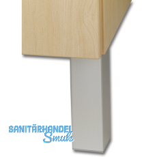 Dekorfu Square 45x45 mm, Lnge 120 mm, Kunststoff silberfarbig