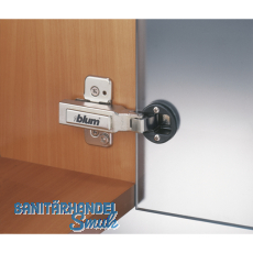BLUM CLIP top Glastrscharnier 94, 9,5mm gekrpft, mit Feder, Schrauben
