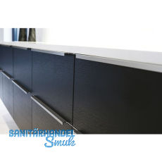 Griffleiste TRIM Lnge 545 mm, Aluminium Edelstahl Effekt