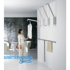 Kleiderlift Otto, H 885, Tragkraft 5KG, Kunststoff weiß Kleiderlift Otto, H 885, Tragkraft 5KG, Kunststoff weiß