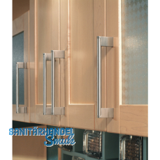 Griff Elth  10 mm, LA 448 mm, B 468 mm, Edelstahl/Sockel ZN geb./Edelst. Effekt