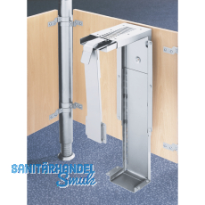 PC-Halterung, 210 x 410 x 175 mm, Farbe silber