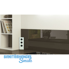 Power Eck G Edelstahl/Glas wei, 3x Schukosteckdose