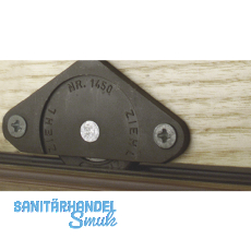 Ziehl - 25 Laufrolle zum Anschrauben Kugelgelagert, Bohr  30, Kunststoff braun