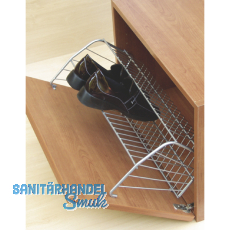 Schuhablage-Anschraubsen B 557,Stahldraht kunststoffbeschichtet silber RAL 9006