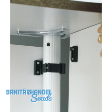 Tischfu-Paneelsystem Modesty  60 mm, Kunststoff schwarz