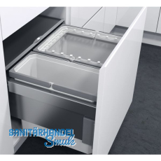 V&S ko liner Beutelhalter-Aufsatzrahmen zu Eimer 29 Liter,Kunststoff grau