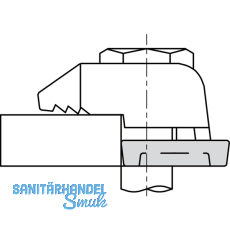 BEAM CLAMP Distanzstck BH1Z10 M10 H=2.0mm Stahl verzinkt