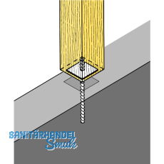 SIMPSON Sttzenfuss PA 90G feuerverzinkt