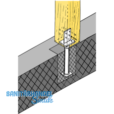 SIMPSON Sttzenfuss PIS 70G-B feuerverzinkt mit Zulassung
