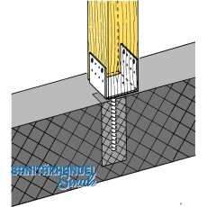 SIMPSON Sttzenfuss PPD 100/70G feuerverzinkt mit Zulassung
