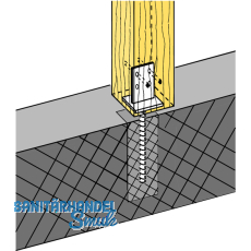 SIMPSON Sttzenfuss PIG-B feuerverzinkt mit Zulassung