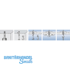 Federklappdbel KDH 4 mit Gewindehaken