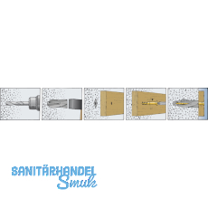 FISCHER GB14 Gasbetondbel fr Porenbeton Nylon grau