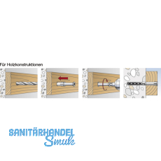 FISCHER SXR 10x160 T Rahmendbel mit Senkschraube verzinkt und Zulassung