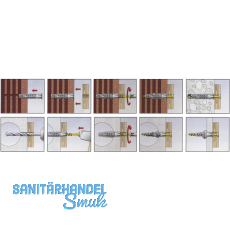 FISCHER UX 6x 50 R Universaldbel Nylon grau mit Rand