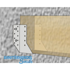 GH Balkenschuh Kombi 04 aussenliegend 80x210 - Stahl feuerverzinkt