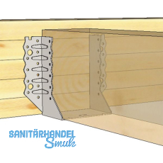 GH Balkenschuh TOP aussenliegend 80x150 - Stahl feuerverzinkt