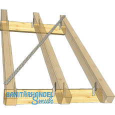 GH Windrispenbnder Typ Z mit Metermarkierung 40mm - Stahl feuerverzinkt