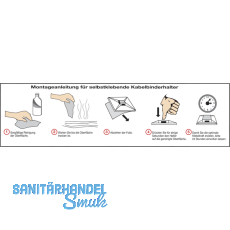 Klebesockel fr Kabelbinder 4.8 mm mit Sonderkleber aus Acrylat