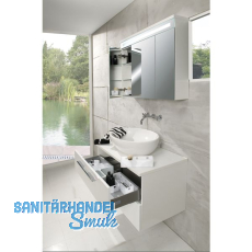 NINKA BANIO Siphon Ausschnitt Rahmenset KS lichtgrau