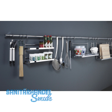 Mehrzweckablage 455 x 150 x 185 mm, Edelstahl Effekt