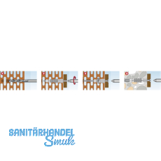 TOX-4AS-Schuppendbel 10x 66 mit Kappe Kunststoff wei