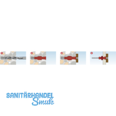 TOX-TRI-Allzweckdbel 14x 75 ohne Kappe Kunststoff rot