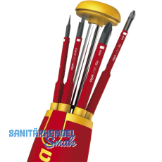 WIHA Bit-Magazinhalter VDE slim Schlitz/Phillips/Plus/Minus 6-teilig