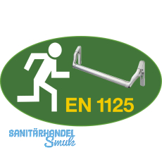 Druckstange BKS fr EN 1125, 808 mm, silber eloxiert, B 74410-01-0-1