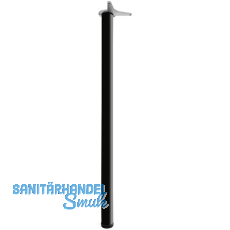 Tischfu zylindrisch  60 mm, Lnge 1100 mm, Stahl schwarz lackiert